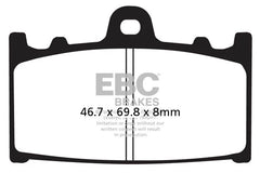 EBC Double-H Sintered Brake Pads Kawasaki Versys 1000 FA158HH FA379HH Front FA192HH FA174HH Rear HH Rated High Performance Motorcycle Brake Pads