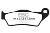 EBC Double H FA213HH sintered rear brake pads for Royal Enfield Himalayan 2018 onwards