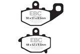 EBC Double-H Sintered Brake Pads Kawasaki ER-6N FA229HH Left FA231HH Right Front FA192HH Rear HH Rated High Performance Motorcycle Brake Pads