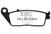 EBC Double H FA196HH sintered front brake pads for Triumph Bonneville 865 Bonneville T100 Thruxton 865