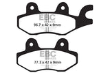 EBC Double-H Sintered Brake Pads Kawasaki Ninja 250R FA197HH Front Rear HH Rated High Performance Motorcycle Brake Pads