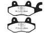 EBC Double H FA197HH sintered rear brake pads for Kawasaki Ninja 300 2013 onwards