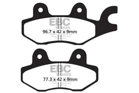 EBC Double H FA197HH sintered rear brake pads for Kawasaki Ninja 300 2013 onwards