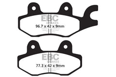 EBC Double-H Sintered Brake Pads Kawasaki Ninja 300 FA197HH Front Rear HH Rated High Performance Motorcycle Brake Pads
