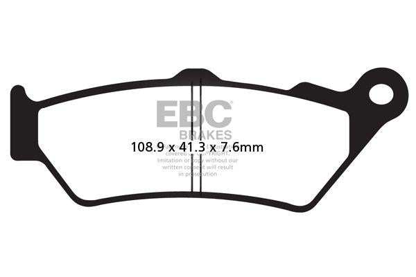 EBC Double-H Sintered Brake Pads Triumph Street Scrambler FA447HH Front FA209/2HH Rear HH Rated High Performance Motorcycle Brake Pads