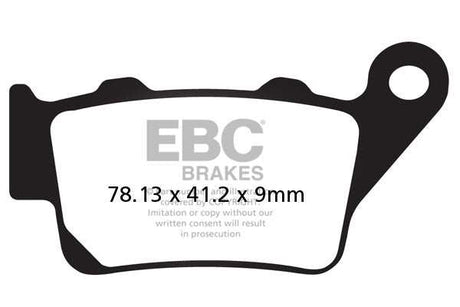 EBC Double H FA213HH sintered rear brake pads for Royal Enfield Interceptor 650 and Continental GT 650 2018 onwards