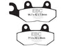 EBC Double-H Sintered Brake Pads Triumph Bonneville T120 Street Twin Scrambler Cup FA196HH Front FA214HH Rear HH Rated Motorcycle Brake Pads