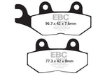 EBC Double-H Sintered Brake Pads Triumph Bonneville T120 Street Twin Scrambler Cup FA196HH Front FA214HH Rear HH Rated Motorcycle Brake Pads