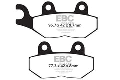 EBC Double-H™ Sintered Brake Pads for Triumph Bonneville T100 / T120 / Street Twin / Scrambler (2016–Onwards) FA142HH Front FA214/2HH Rear HH Rated High Performance Brake Pads