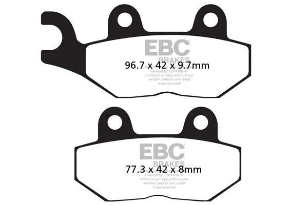 EBC Double H FA604-4HH sintered front brake pads for Triumph Speed Triple 1050
