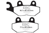 EBC Double H FA604-4HH sintered front brake pads for Triumph Speed Triple 1050
