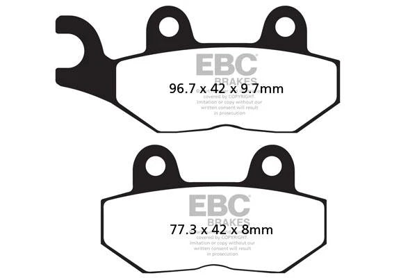 EBC Double-H Sintered Brake Pads Triumph Speedmaster FA196HH Front FA214/2HH Rear HH Rated High Performance Motorcycle Brake Pads