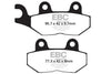EBC Double-H Sintered Brake Pads Triumph Speedmaster FA196HH Front FA214/2HH Rear HH Rated High Performance Motorcycle Brake Pads
