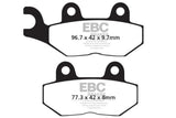 EBC Double-H Sintered Brake Pads Triumph Speedmaster FA196HH Front FA214/2HH Rear HH Rated High Performance Motorcycle Brake Pads