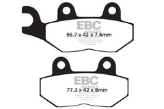 EBC Double-H Sintered Brake Pads Triumph Bonneville T120 Street Twin Scrambler Cup FA196HH Front FA214HH Rear HH Rated Motorcycle Brake Pads
