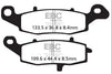 EBC Double-H Sintered Brake Pads Kawasaki ER-6N FA229HH Left FA231HH Right Front FA192HH Rear HH Rated High Performance Motorcycle Brake Pads