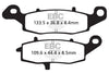 EBC Double-H Sintered Brake Pads Kawasaki ER-6N FA229HH Left FA231HH Right Front FA192HH Rear HH Rated High Performance Motorcycle Brake Pads