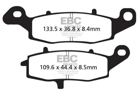 EBC Double-H Sintered Front Brake Pads Suzuki Intruder M800 FA231HH HH Rated High Performance Motorcycle Brake Pads