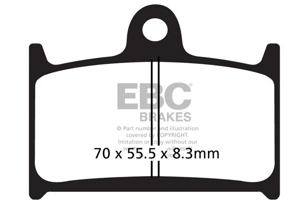 EBC Double-H Sintered Brake Pads Triumph Rocket III Roadster 2294 FA236HH Front FA209HH Rear HH Rated High Performance Motorcycle Brake Pads