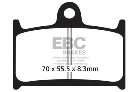 EBC Double-H Sintered Brake Pads Triumph Rocket III Roadster 2294 FA236HH Front FA209HH Rear HH Rated High Performance Motorcycle Brake Pads