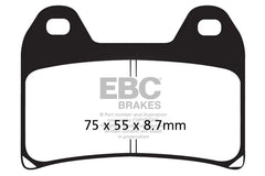 EBC Double-H sintered brake pads FA244HH front for BMW R nineT 2017 onwards high performance disc pads