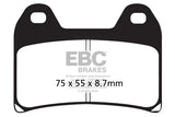 EBC Double-H Sintered Brake Pads KTM Duke 790 FA244HH Front FA213HH Rear HH Rated High Performance Motorcycle Brake Pads
