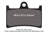 EBC Double-H Sintered Brake Pads Yamaha MT-09 FA252HH Front FA174HH Rear HH Rated High Performance Motorcycle Brake Pads