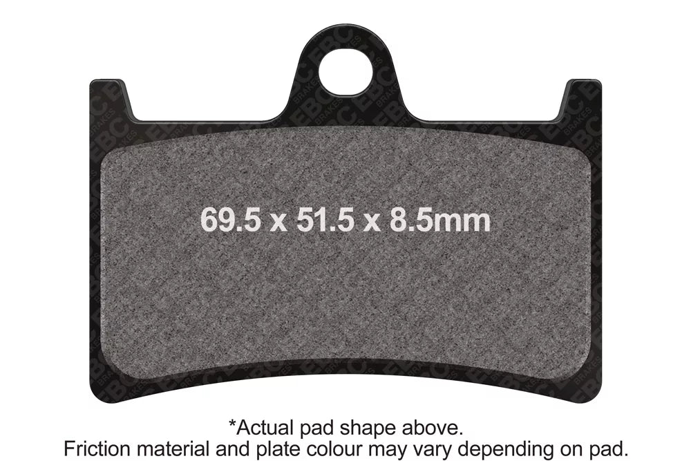 EBC Double-H Sintered Brake Pads Yamaha MT-09 FA252HH Front FA174HH Rear HH Rated High Performance Motorcycle Brake Pads