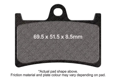 EBC Double-H Sintered Brake Pads Yamaha MT-09 FA252HH Front FA174HH Rear HH Rated High Performance Motorcycle Brake Pads