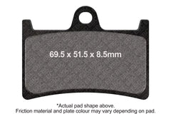 EBC Double-H Sintered Brake Pads Yamaha MT-09 FA252HH Front FA174HH Rear HH Rated High Performance Motorcycle Brake Pads
