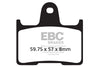 EBC Double-H Sintered Brake Pads Kawasaki ZX-14R FA447HH Front FA254HH Rear HH Rated High Performance Motorcycle Brake Pads