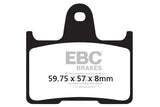 EBC Double-H Sintered Brake Pads Kawasaki ZX-14R FA447HH Front FA254HH Rear HH Rated High Performance Motorcycle Brake Pads