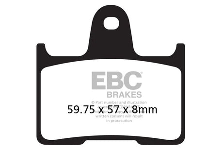 EBC Double-H Sintered Brake Pads Kawasaki ZX-14R FA447HH Front FA254HH Rear HH Rated High Performance Motorcycle Brake Pads
