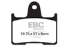 EBC Double-H Sintered Brake Pads Harley 1200 Custom FA640HH Front FA254HH Rear HH Rated High Performance Motorcycle Brake Pads