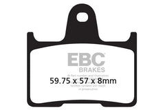 EBC Double-H Sintered Brake Pads Harley 1200 Custom FA640HH Front FA254HH Rear HH Rated High Performance Motorcycle Brake Pads