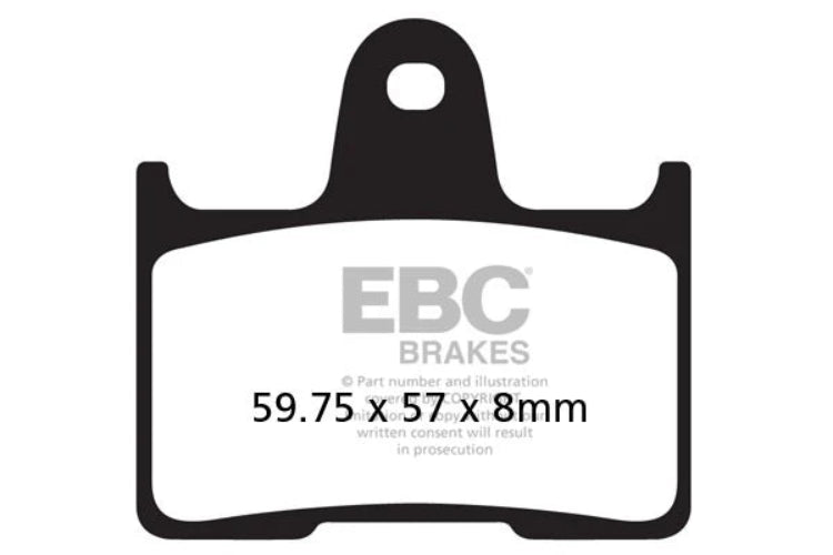 EBC Double-H Sintered Brake Pads Harley Forty-Eight 74CI FA640HH Front FA254HH Rear HH Rated High Performance Motorcycle Brake Pads