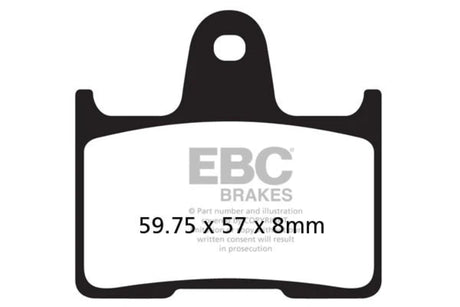 EBC Double-H Sintered Brake Pads Harley Forty-Eight 74CI FA640HH Front FA254HH Rear HH Rated High Performance Motorcycle Brake Pads
