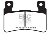 EBC Double-H Sintered Brake Pads Harley Softail Fat Boy FA296HH Front FA710HH Rear HH Rated High Performance Motorcycle Brake Pads