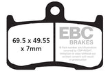EBC Double-H Sintered Brake Pads Kawasaki Z800 FA347HH Front FA140HH Rear HH Rated High Performance Motorcycle Brake Pads