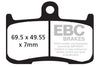EBC Double-H Sintered Brake Pads Triumph Street Triple Daytona FA347HH Front FA213HH Rear HH Rated High Performance Motorcycle Brake Pads