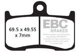 EBC Double H FA174HH sintered rear brake pads for Suzuki GSX-S750 2017 onwards