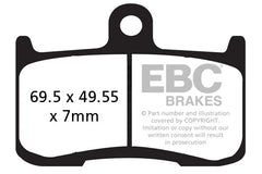 EBC Double H FA174HH sintered rear brake pads for Suzuki GSX-S750 2017 onwards