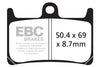 EBC Double-H Sintered Brake Pads Yamaha YZF R6 FA380HH Front FA174HH Rear HH Rated High Performance Motorcycle Brake Pads