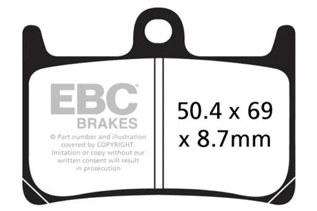 EBC Double-H Sintered Brake Pads Yamaha FZ1 FA380HH Front FA174HH Rear HH Rated High Performance Motorcycle Brake Pads