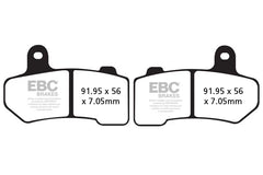 EBC Double-H Sintered Brake Pads Harley Night Rod FA409HH Front and Rear HH Rated High Performance Motorcycle Brake Pads