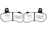 EBC Double-H Sintered Brake Pads Harley Night Rod FA409HH Front and Rear HH Rated High Performance Motorcycle Brake Pads