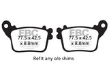 EBC Double H FA379HH sintered front brake pads for Suzuki GSX-R 1000 2007-2011