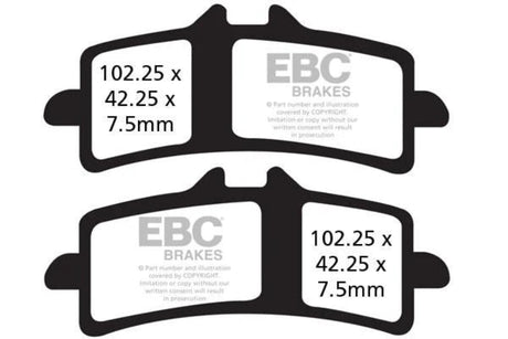 EBC Double-H Sintered Front Brake Pads MV Agusta F4 RR FA447HH HH Rated High Performance Motorcycle Brake Pads