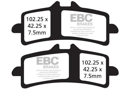 EBC Double H FA447HH sintered front brake pads for Suzuki GSX1300R Hayabusa 2013 onwards