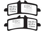 EBC Double-H Sintered Brake Pads for Ducati 1098 FA447HH Front FA266HH Rear HH Rated High Performance Motorcycle Brake Pads